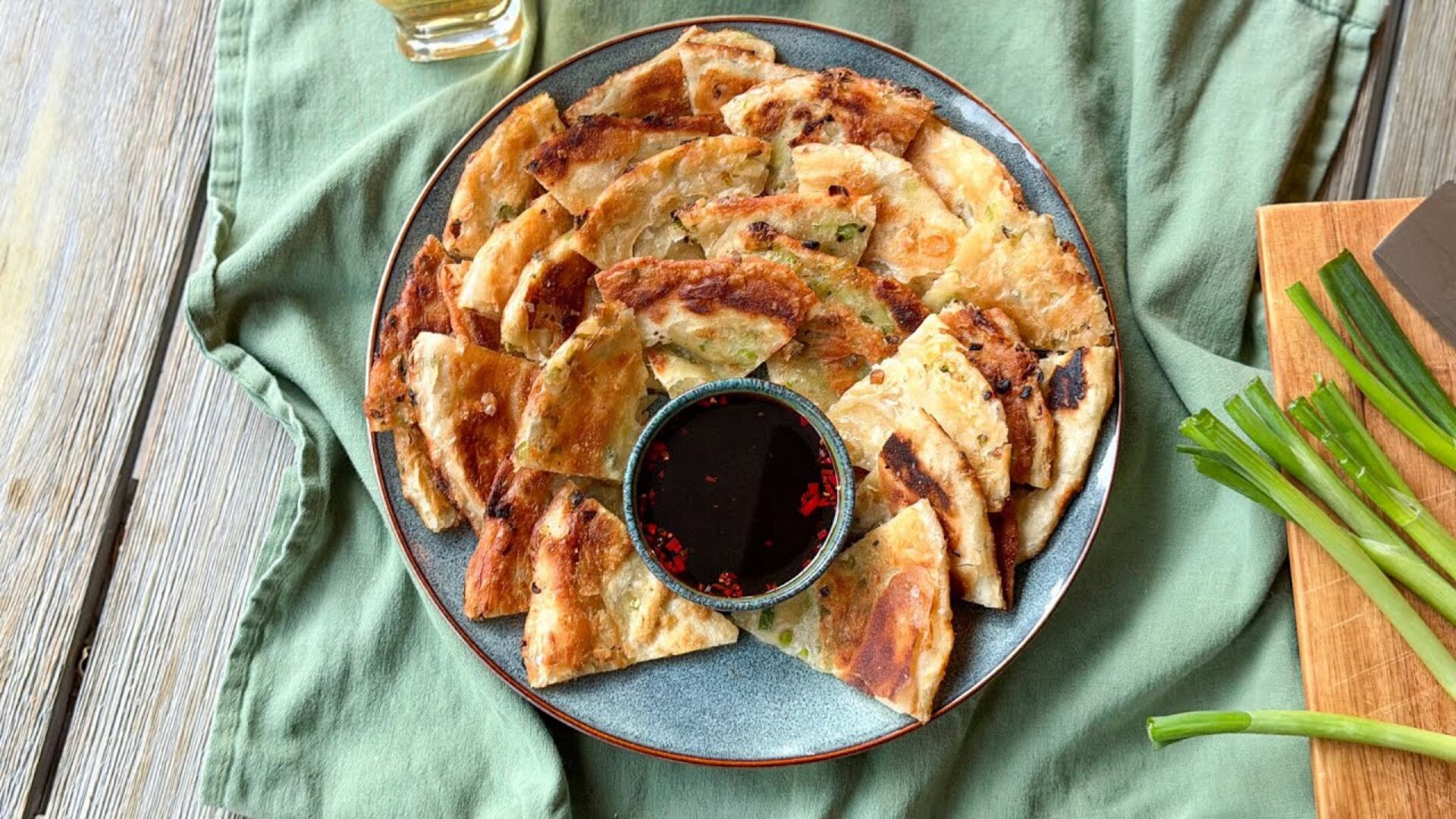 Video thumbnail for These Easy Scallion Pancakes Are The Ultimate Savory Starter