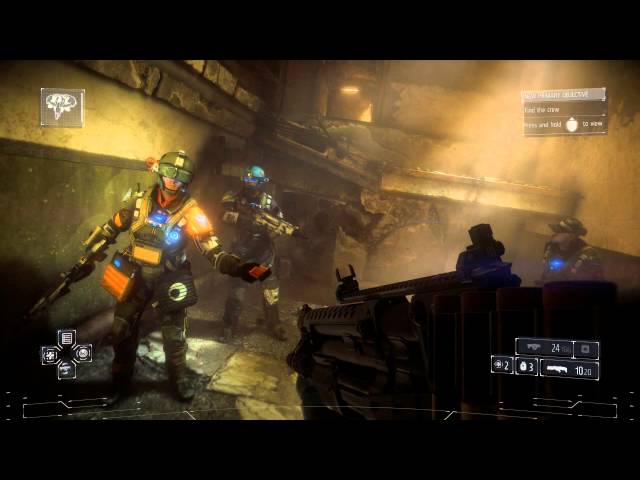 Video thumbnail for Killzone: Shadow Fall - Chap 2 The Shadow: Meet Up w ISA Crew & Retrieve Intel, Sinclaire Chat