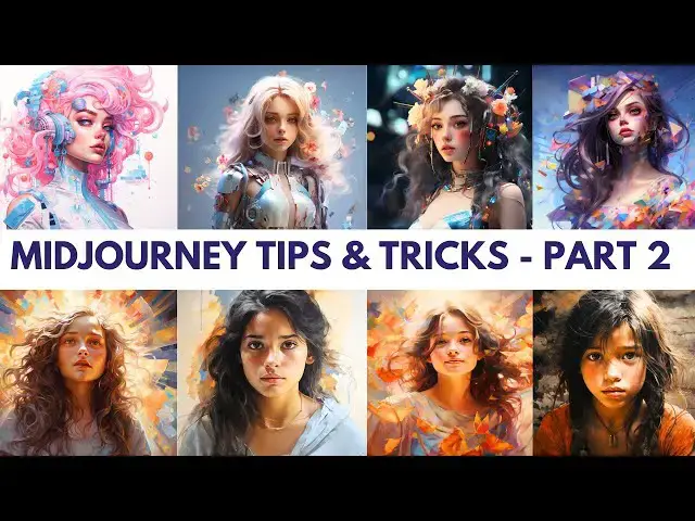 'Video thumbnail for Unlocking Creativity: 32 Midjourney Tips & Tricks for Pro-Level Results! | Part 2'