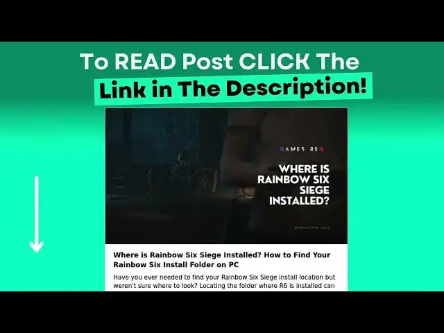 Video thumbnail for Where is Rainbow Six Siege Installed? How to Find Your Rainbow Six Install Folder on PC