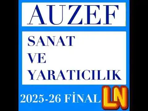 Video thumbnail for Çocukluk Döneminde Sanat ve Yaratıcılık 2025-2026 Final Soruları