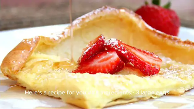 Video thumbnail for german pancake recipe