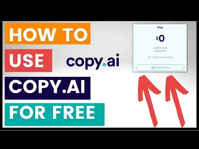 Video thumbnail for How To Use Copy AI For Free?