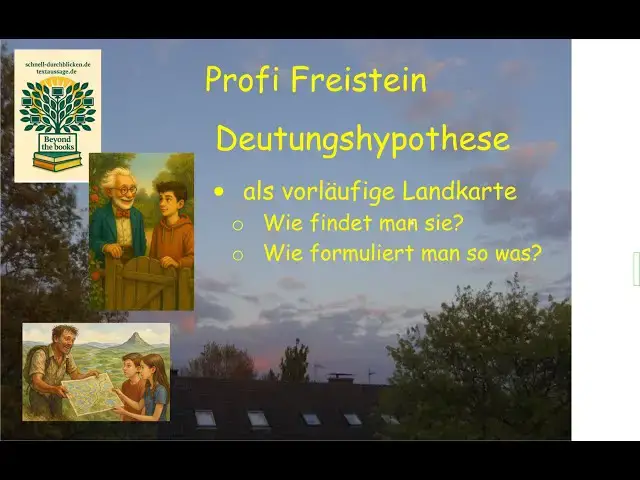 'Video thumbnail for "Deutungshypothese" - So schreibt man sie. Profi Freistein erklärt es am Beispiel einer Landkarte'