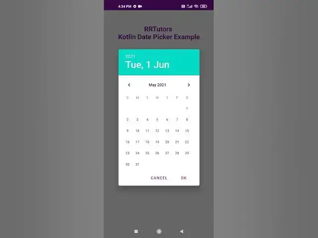 Video thumbnail for kotlin date picker dialog