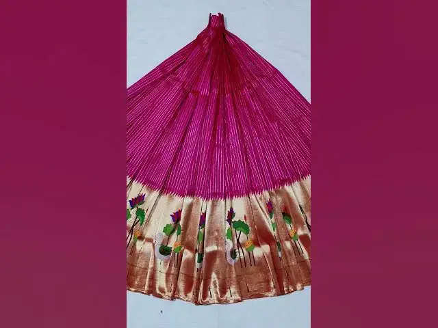 Video thumbnail for Paithani lehenga fabric #paithani #lehenga #purehandlooms #lehengafabric