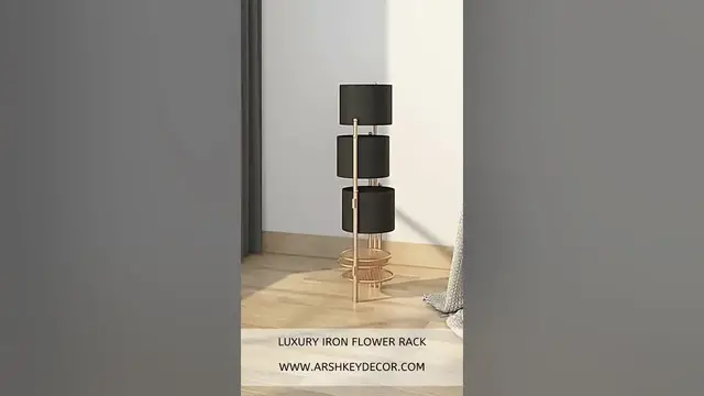 Video thumbnail for Luxury Iron Flower Rack: Home Decor #shorts