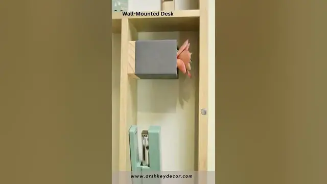 Video thumbnail for Folding Wall Mounted Desk | Folding Table | Folding Desk #shorts