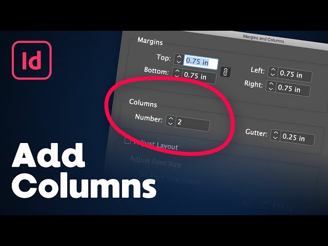 Video thumbnail for How to Add Columns in InDesign