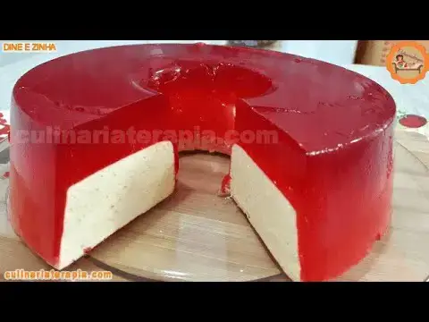 Video thumbnail for GELATINA RECHEADA FLUTUANTE, SOBREMESA FÁCIL SÓ 2 INGREDIENTES, DUVIDO VOCÊ COMER SÓ UM PEDAÇO