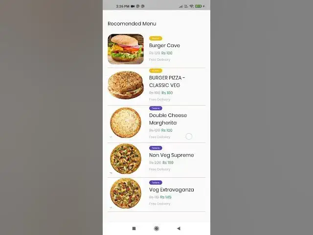 Video thumbnail for Flutter Pizza application with Fire base and Razorpay
