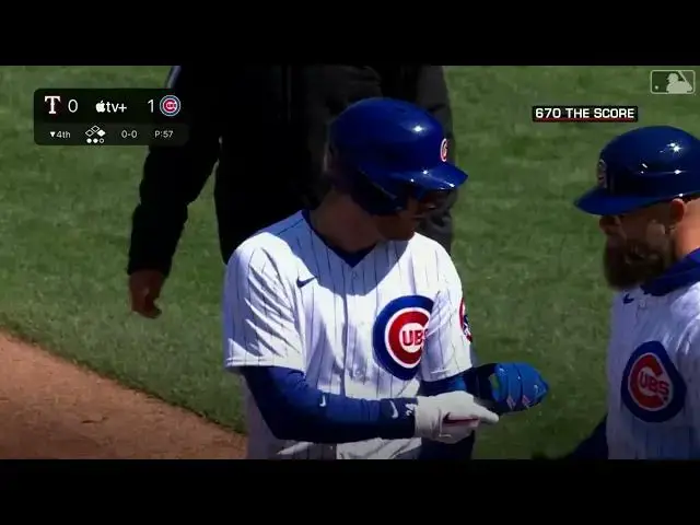 'Video thumbnail for Cody Bellinger DRIVES a RBI Single, Scoring Dansby Swanson! | Chicago Cubs | 4/7/2023'