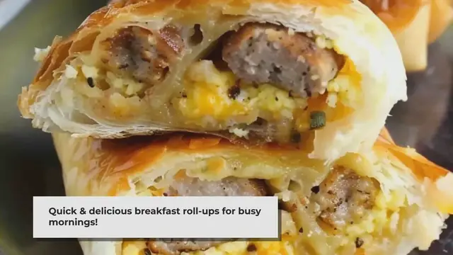 Video thumbnail for Sausage, Egg and Cheese Breakfast Roll-Ups
