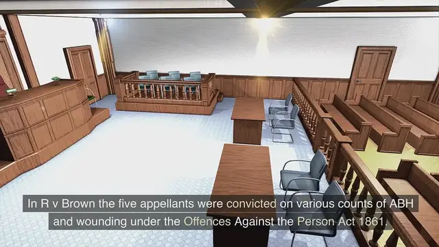 Video thumbnail for R v Brown 1993 Consent in criminal law