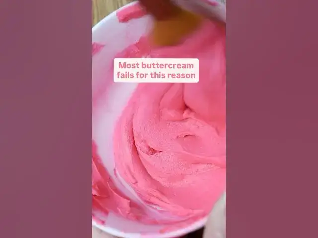 Video thumbnail for The reason for 99% of cake decorating problems: buttercream consistency. #cakedecorating #cake
