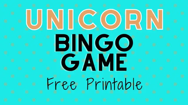 Video thumbnail for Unicorn Bingo Game