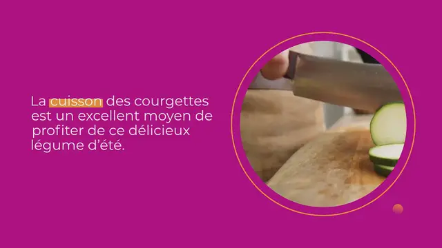 Video thumbnail for COMMENT CUIRE LES COURGETTES ?
