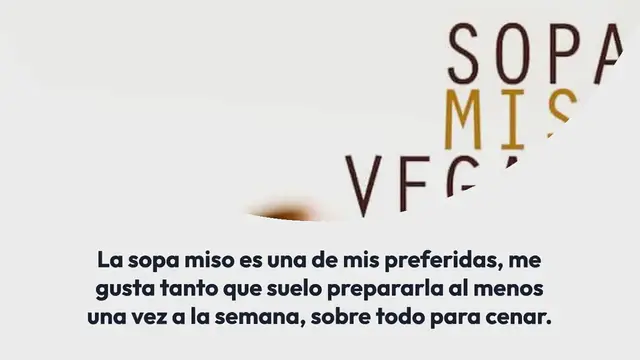 Video thumbnail for Sopa Miso Vegana