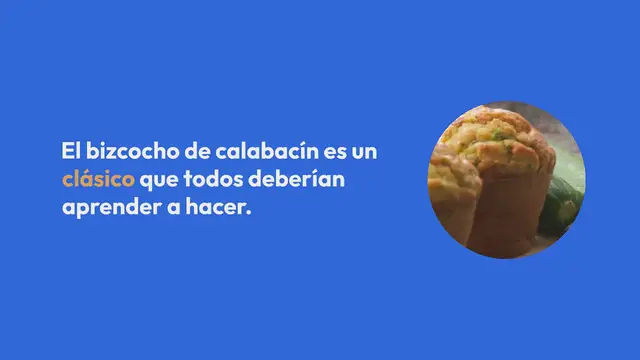 Video thumbnail for 3 formas de preparar bizcocho de calabacín