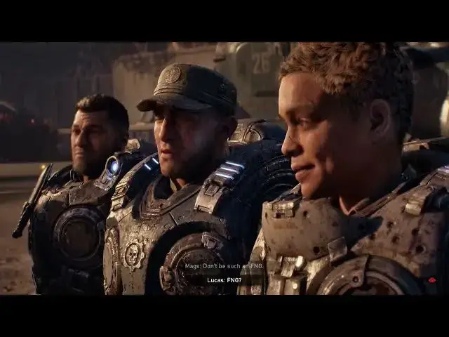 Video thumbnail for Gears of War: E-Day - Act 2 Chapter 5: Marcus Meets Commander Zee - Corpsor Rips Airfield Cutscene