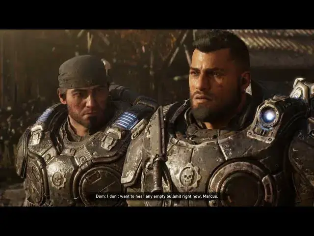 Video thumbnail for Gears of War: E-Day - Act 4 Chapter 4: Dom "There's Nothing To Say" | Refinery Cutscene | COG Tags