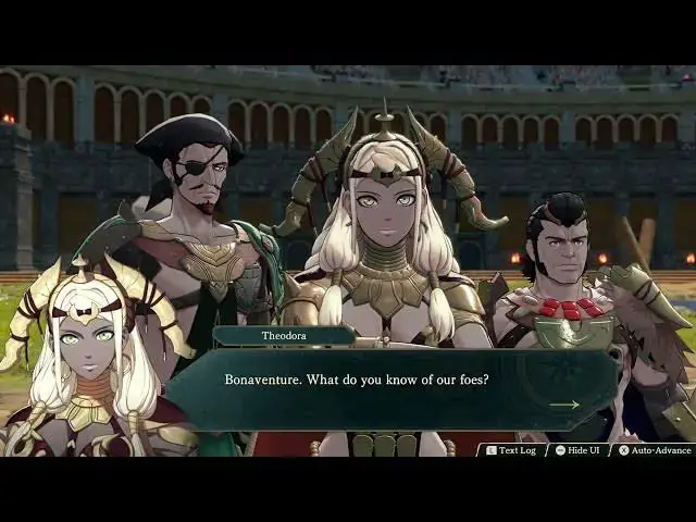 Video thumbnail for Fire Emblem: Fortune's Weave - Part 1 Cai's Path Chapter 4: Bonaventure Briefs Theodora Cutscene