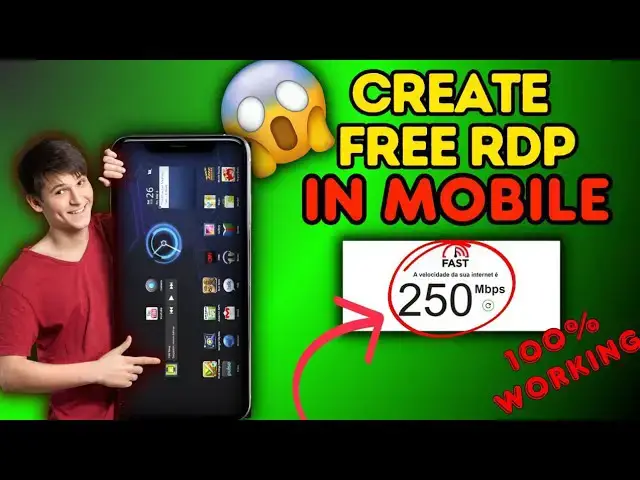 'Video thumbnail for Free RDP create in Mobile 😱For YouTube Watch Time || 1000 Mbps Speed @LearnWorldHere'