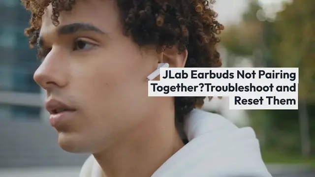 Video thumbnail for JLab Earbuds Not Pairing Together? Troubleshoot and Reset Them