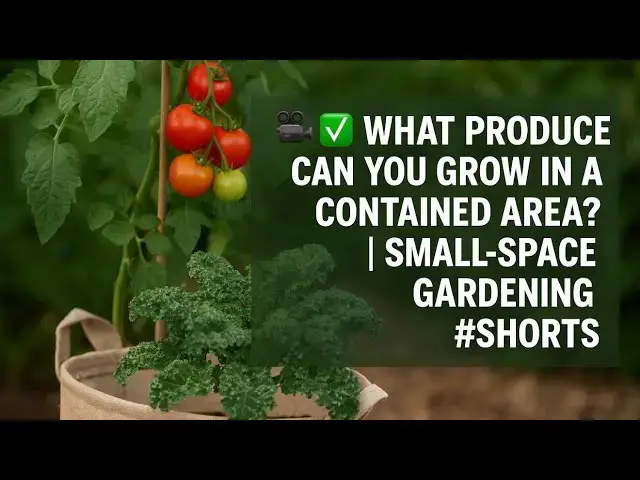Video thumbnail for What Vegetables Grow in Small Spaces | Container Gardening for Beginners