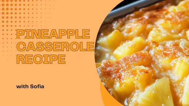 Video thumbnail for Easy Pineapple Casserole Recipe – Sweet & Savory Side Dish