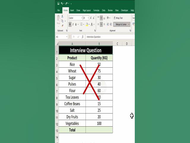 Video thumbnail for Excel Interview Questions You Must Know #excel #excelforbeginners #excelshortcuts #office