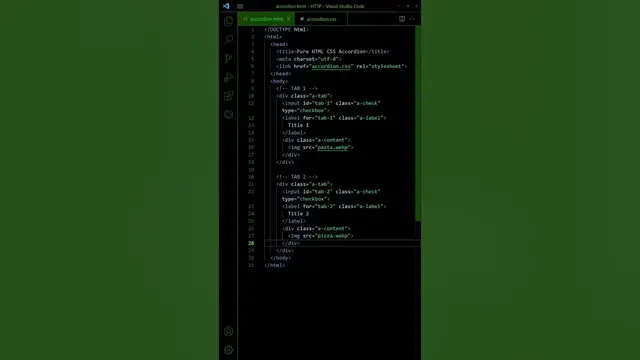 Video thumbnail for Accordion With HTML CSS (No Javascript)