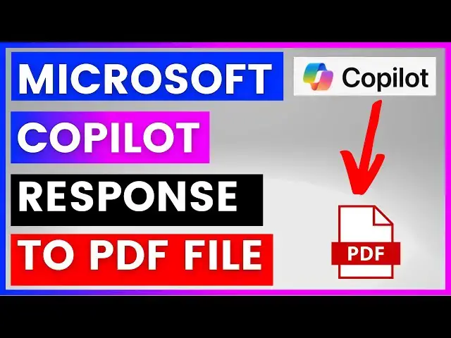 Video thumbnail for How To Export Microsoft Copilot Conversations To A PDF File? [in 2024]