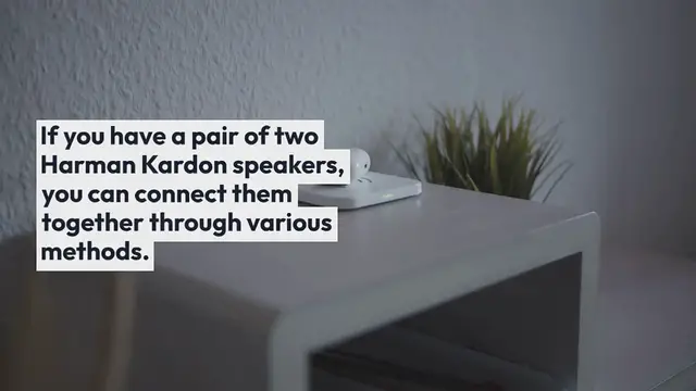 Video thumbnail for Connect/Pair Two Harman Kardon Speakers Together