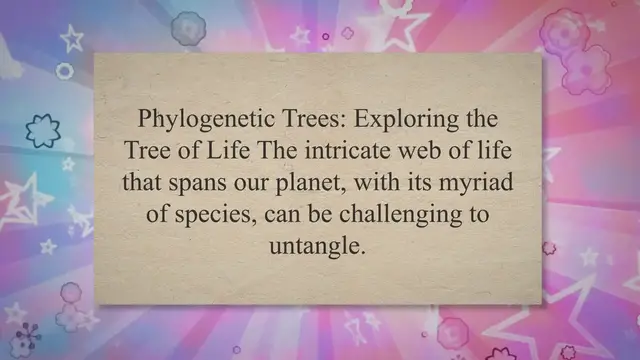 'Video thumbnail for Phylogenetic Trees'