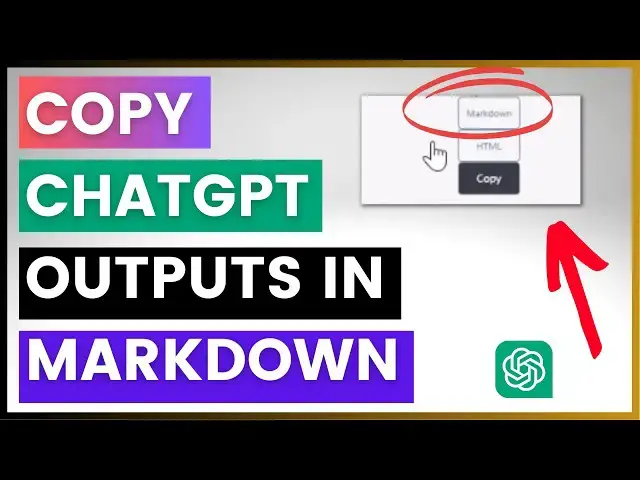 Video thumbnail for How To Copy ChatGPT Ouputs In Markdown Format?