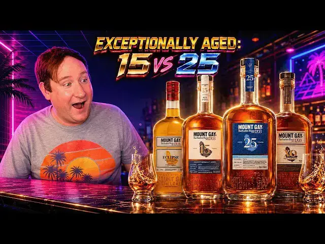Video thumbnail for Tasting 25-Year-Old Rum! 🥃 Mount Gay EXCEPTIONALLY AGED Showdown