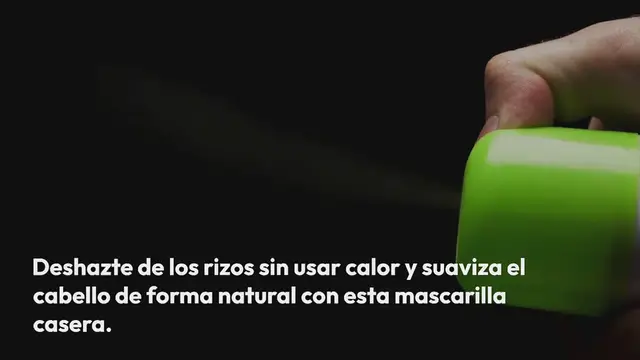 Video thumbnail for Mascarilla casera para alisar el cabello naturalmente