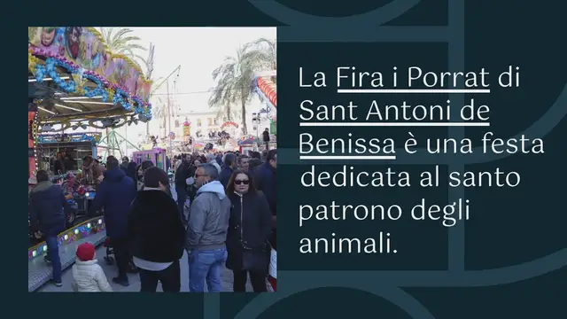 Video thumbnail for Fira i porrat de Sant Antoni de Benissa: quando è, eventi e storia: