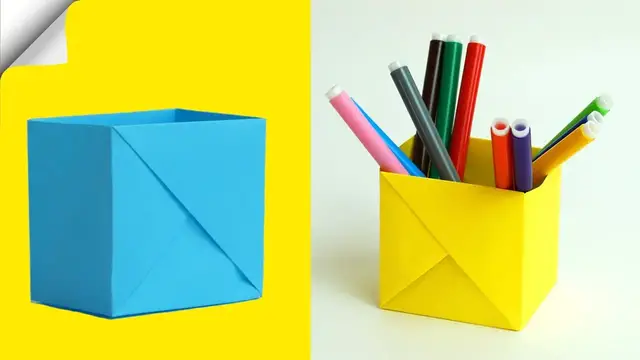 'Video thumbnail for How To Make A Paper Box of 1 sheet of paper ｜ DIY paper box ｜ DIY easy paper crafts'