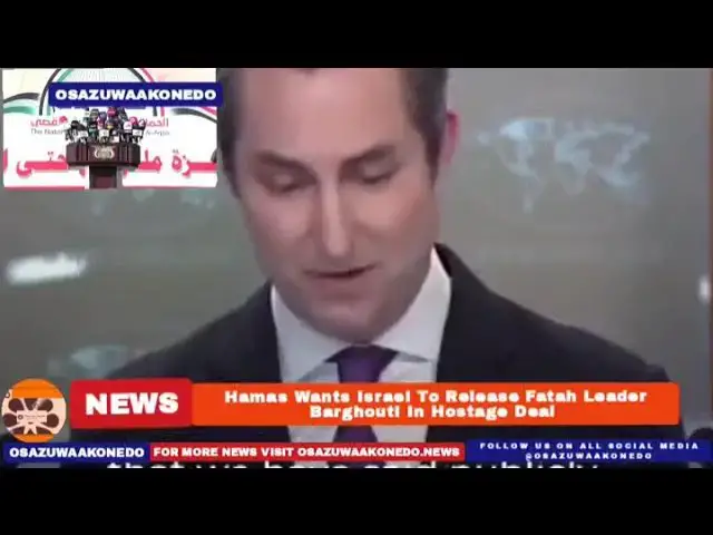 Video thumbnail for Hamas Wants Israel To Release Fatah Leader Barghouti In Hostage Deal ~ OsazuwaAkonedo