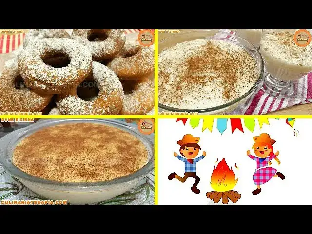 Video thumbnail for Rosquinhas Fritas de São João, Arroz Doce Super Cremoso, Curau ou Canjica de Milho Fácil de Fazer