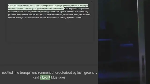 Video thumbnail for 1. Blue Meadow Properties offers a serene and picturesque living experience, nestled in a tranquil environment characterized by lush greenery and vibrant blue skies. Each property is designed with modern amenities and elegant finishes, en