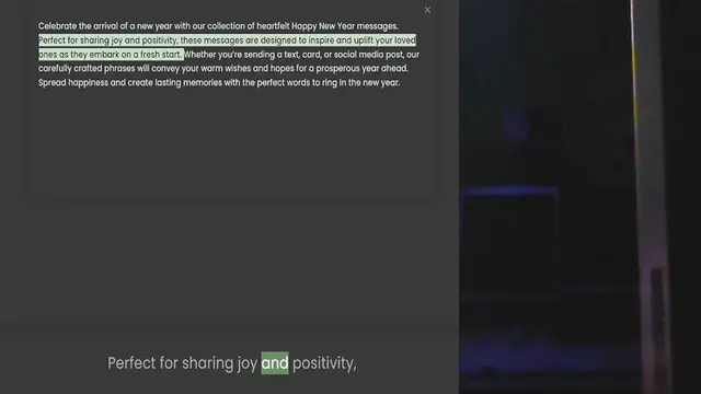 Video thumbnail for Perfect for sharing joy and positivity, these messages are designed to inspire and uplift your loved ones as they embark on a fresh start. Whether you’re sending a text, card, or social media post, our carefully crafted phrases will conve