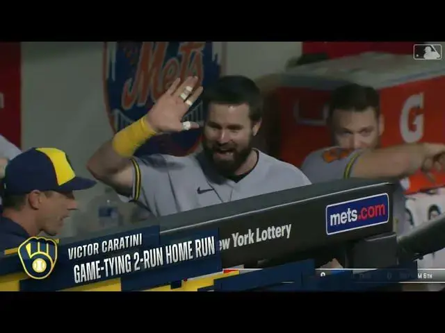 'Video thumbnail for Victor Caratini SMOKES a Two-Run Home Run! | 4th HR of 2023 | Milwaukee Brewers | 6/29/2023'