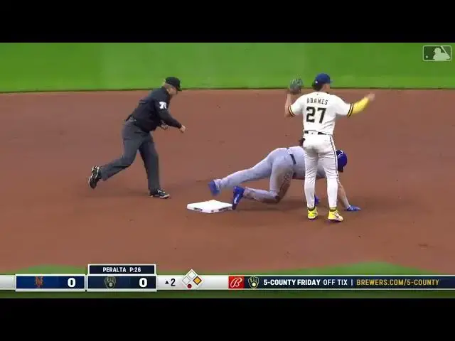 'Video thumbnail for Joey Wiemer Throws Runner out at 2nd Base! | Milwaukee Brewers | 4/3/2023'