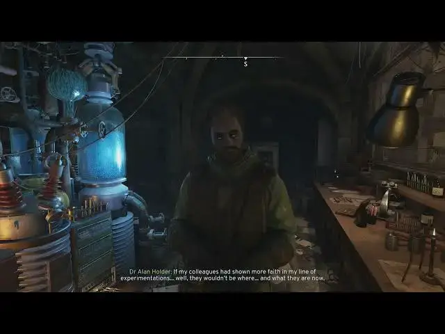 Video thumbnail for Atomfall - Dr Holder: Meet and Talk with Dr Holder (Wants Sample One | Escape Leads) Dialogue Tree