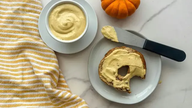 'Video thumbnail for Our Pumpkin Cream Cheese Recipe Is The Sweet Spread Your Bagel Deserves'