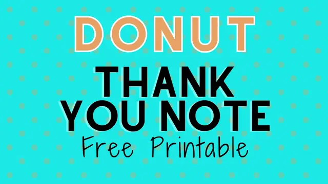 Video thumbnail for donut thank you