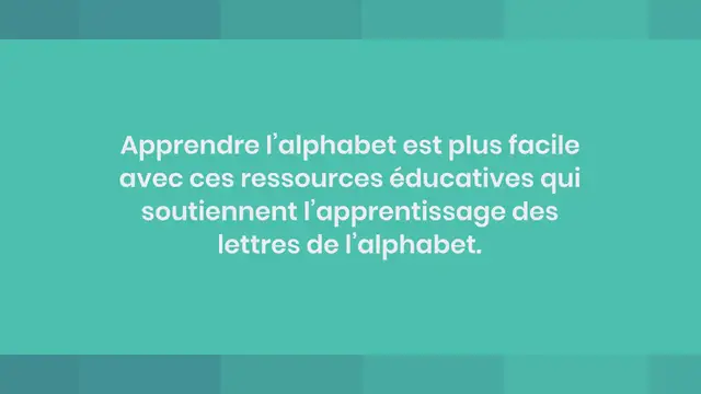 Video thumbnail for Jeux de l’ALPHABET en ligne